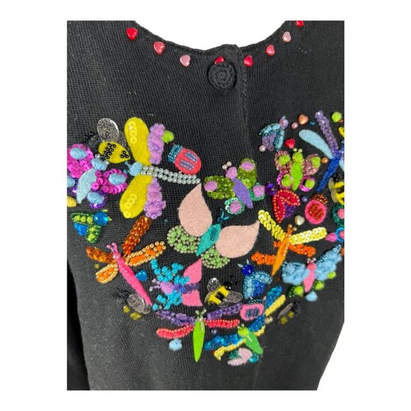 Beaded Smitten‎ Heart Sweater - Picture 2 of 7